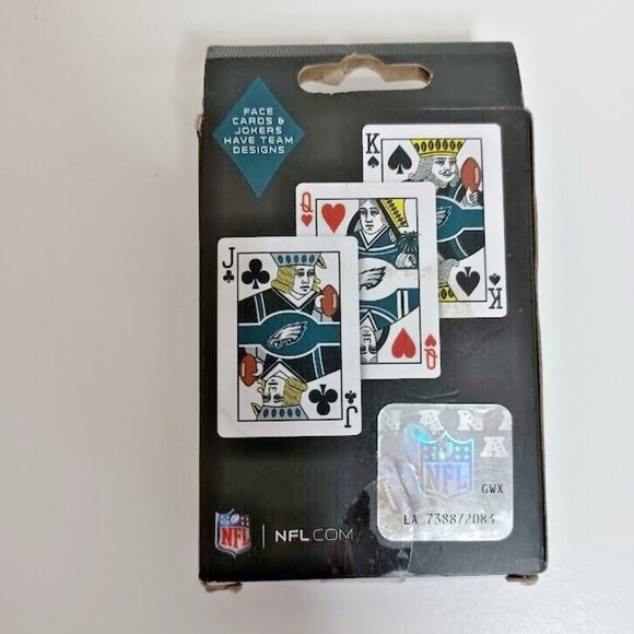 Officially Licensed NFL Philadelphia Eagles Playing Cards 54 Card Deck Go Birds! - Picture 2 of 4